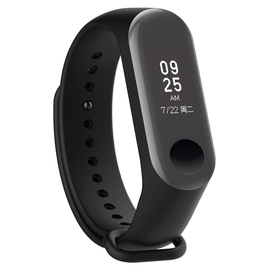 Tali Jam Sports Silicone Wristband Strap for Xiaomi Mi Band 3/4 - Wine Red