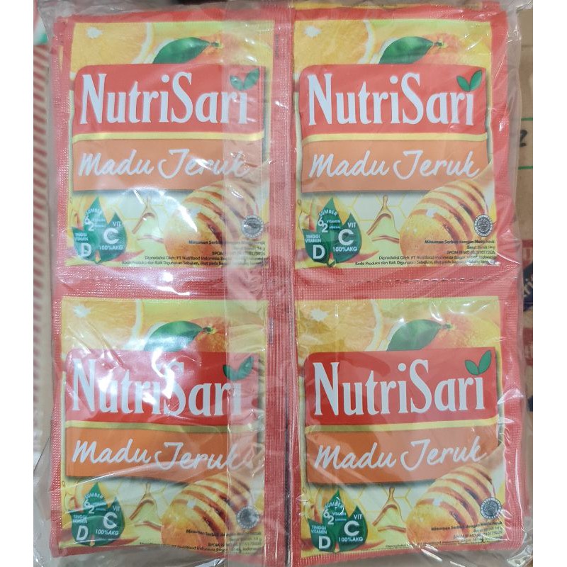 

NUTRISARI MADU JERUK 1RENTENG=10bks_14g.