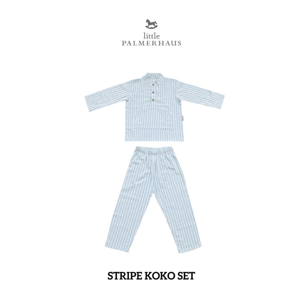 RAYA COLLECTION LITTLE PALMERHAUS STRIPE KOKO SET RAYA COLLECTION / BAJU KOKO ANAK