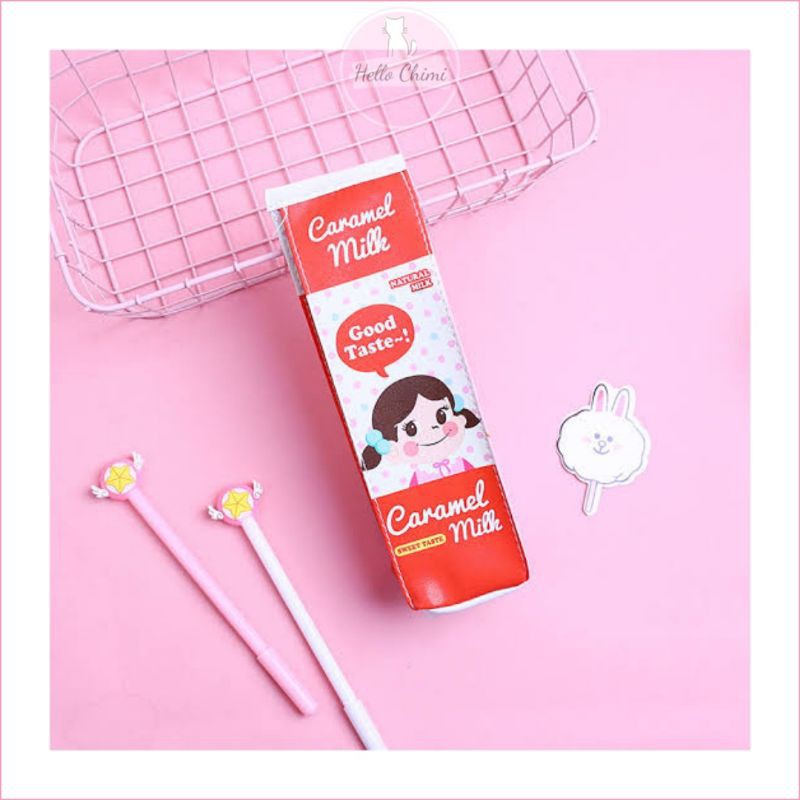 

PENCIL CASE MILKY PEKO | TEMPAT PENSIL LUCU POUCH