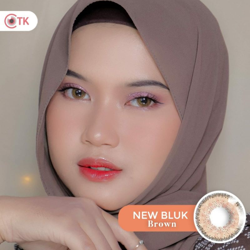 Softlens NEWBLUK 15 mm BROWN MINUS -0.50 S.D -6.00  Softlen Soflen Warna NEW BLUK