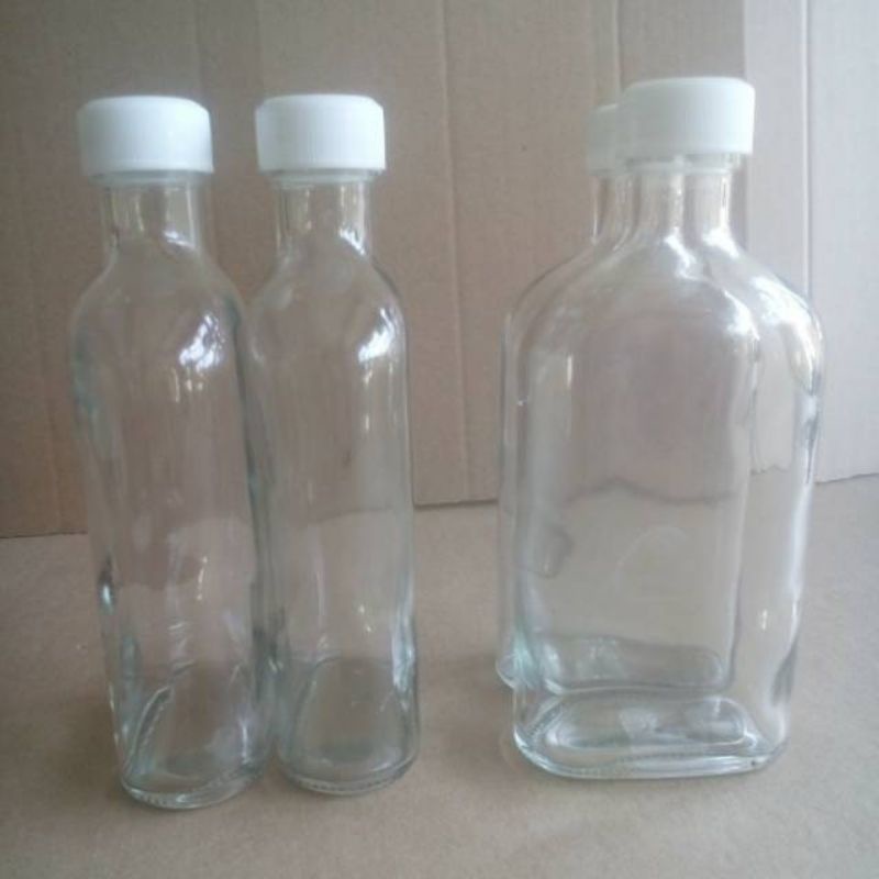 BOTOL GEPENG 250ML/BOTOL KOPI/BOTOL JUS/BOTOL JAMU