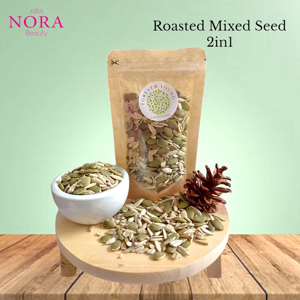 

(Healthy Food) Roasted Mixed Seed 2in1 Sunflower Seed + Pumpkin Seed Original Premium // murah