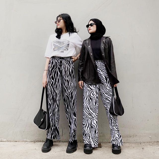 KULOT RAYON HIGHWAIST MOTIF ZEBRA/ZEBRA HIGHWAIST CULLOTES