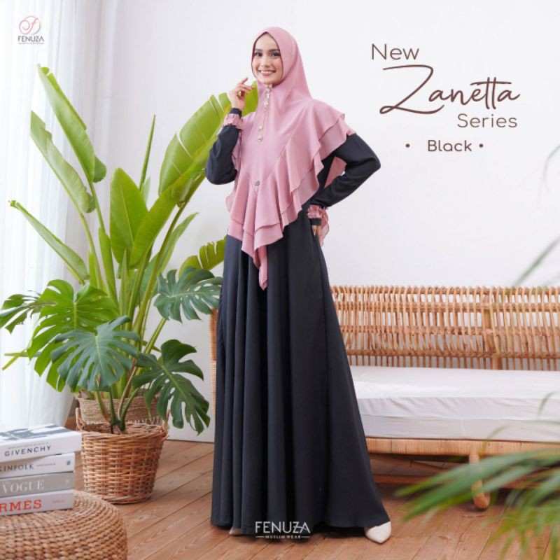 NEW ZANETTA PREMIUM DRESS (GAMIS SAJA) ORIGINAL BY FENUZA MUSLIM WEAR