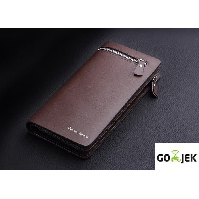 Dompet premium pria wanita import JL008 brown
