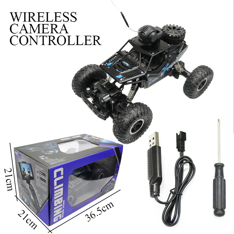 HD Aerial Cross-country Climbing RC Car with 720P Wifi Camera and Real-Time Video Camera Functions