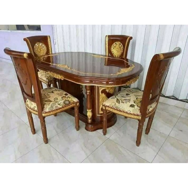 Set Meja Makan Oval Kursi Busa Shopee Indonesia Set Meja Makan Oval Kursi Busa Shopee Indonesia