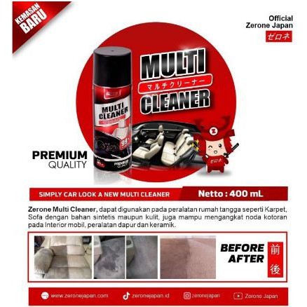 Zerone Multi Cleaner Pembersih Interior Dalam Mobil / Pembersih Peralatan Rumah Serbaguna Original