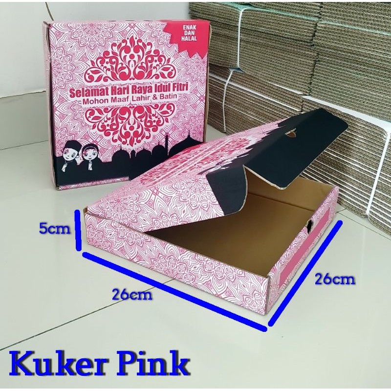 

BOX PARCEL KARDUS LEBARAN HAMPERS TOPLES KUE KERING 26X26X5