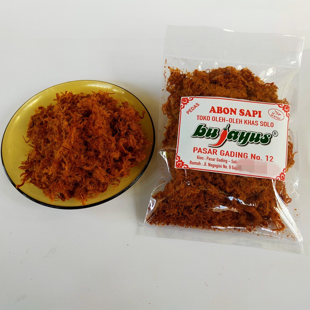 

Abon Sapi Bu Jayus 100gr Rasa Pedas