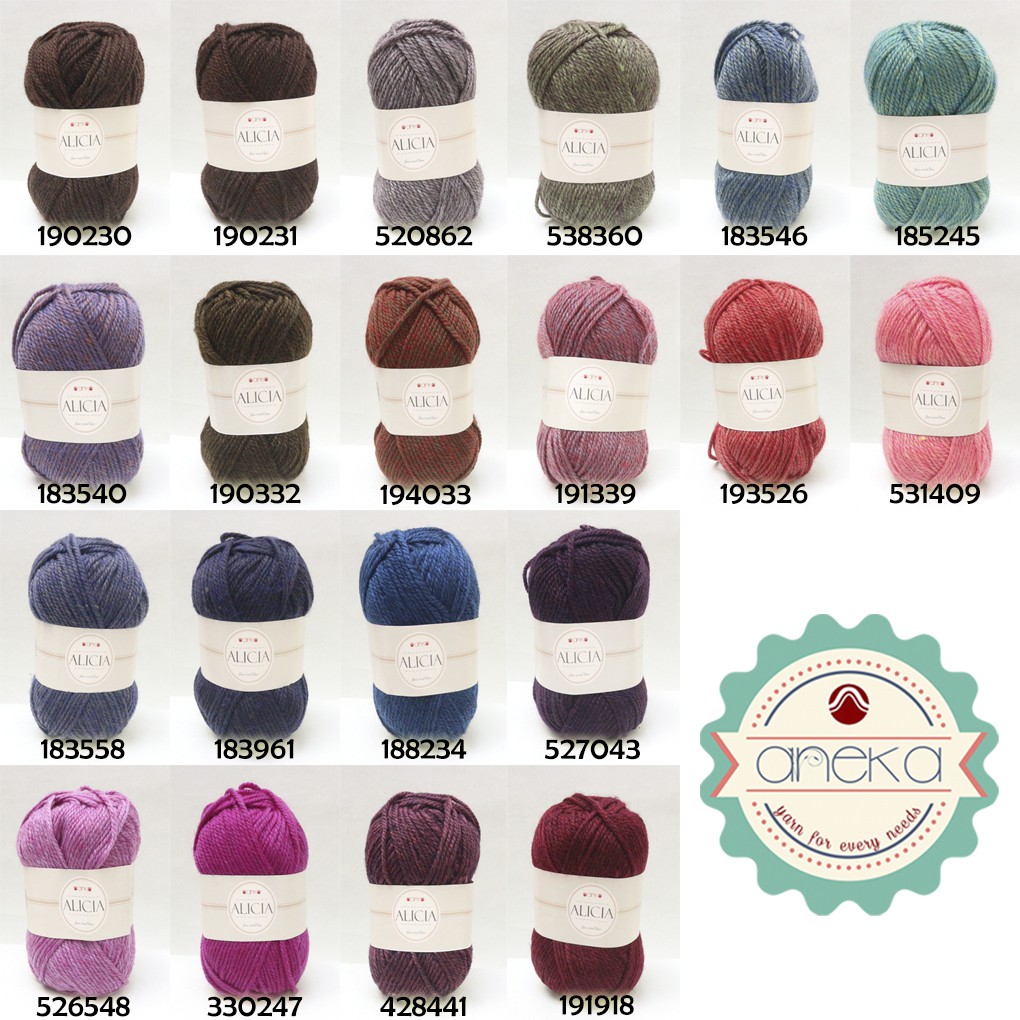 KATALOG - Benang Rajut Wool Alicia Yarn 3