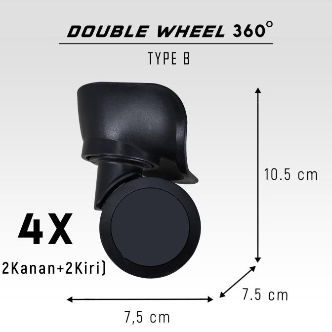 Part Koper : Roda 360 derajat SET 1 KOPER Tipe B