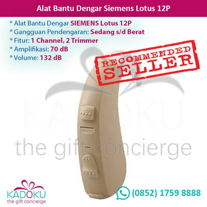 ALAT BANTU DENGAR SIEMENS LOTUS 12P PROMO