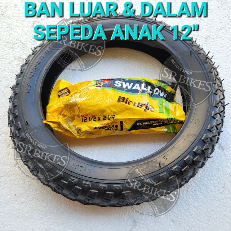 Ban Luar Ban Dalam Sepeda Anak 12 = 12 1/2 = 12.5 BEAR / SUPER STONE. HEMAT