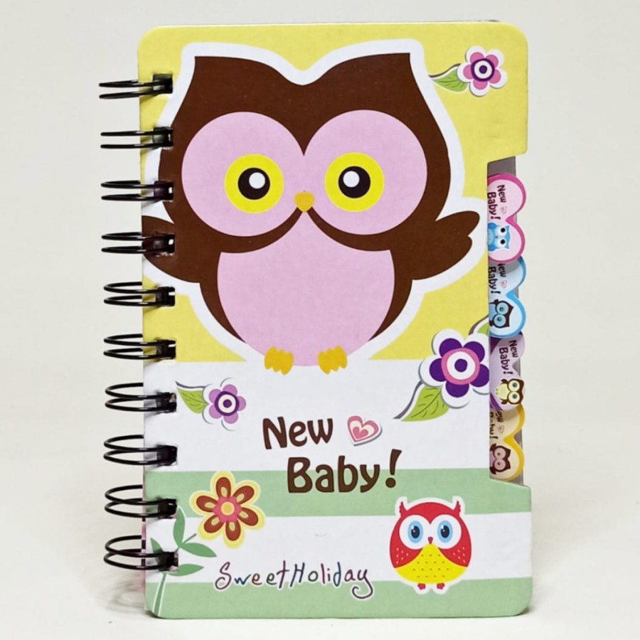 

SJS Buku Spiral A6 Owl/NoteBook/Notepad/Diary/Buku Ring/Catatan/Agenda