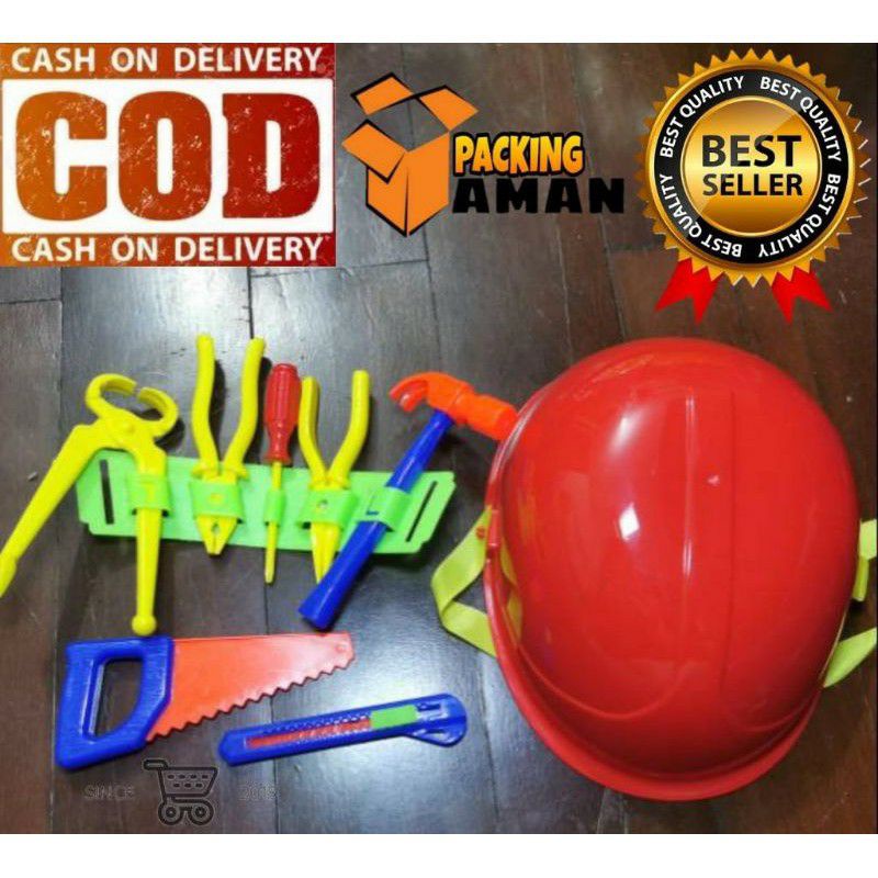 Mainan Anak Helm Perkakas Murah Mainan Perkakas Peralatan Tukang