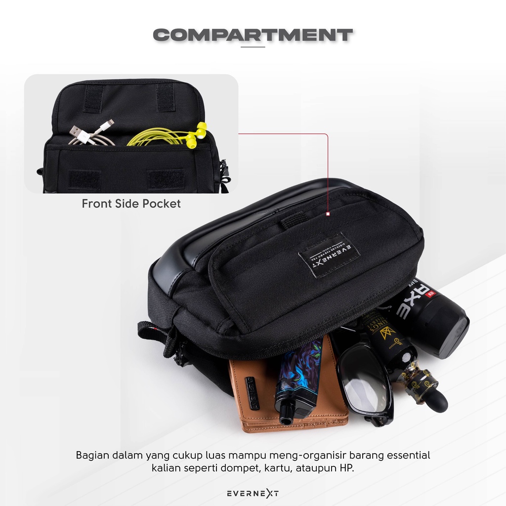 Tas Sling Pouch Bag Slempang Pria Tas Selempang Silngbag Pouchbag  Pria Cowok Distro Tas Distro Pria Cowok Selempang Slempang Slingbag Sling Pouch Bag Outdoor Tangan 2in1 Keren Kekinian