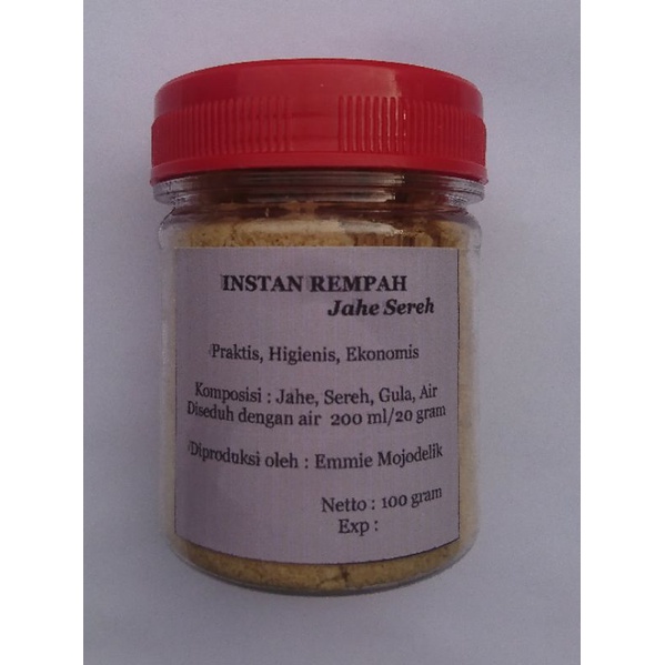 

Ar Rumi - Minuman Instan Rempah Bubuk Jahe Sere 100gram