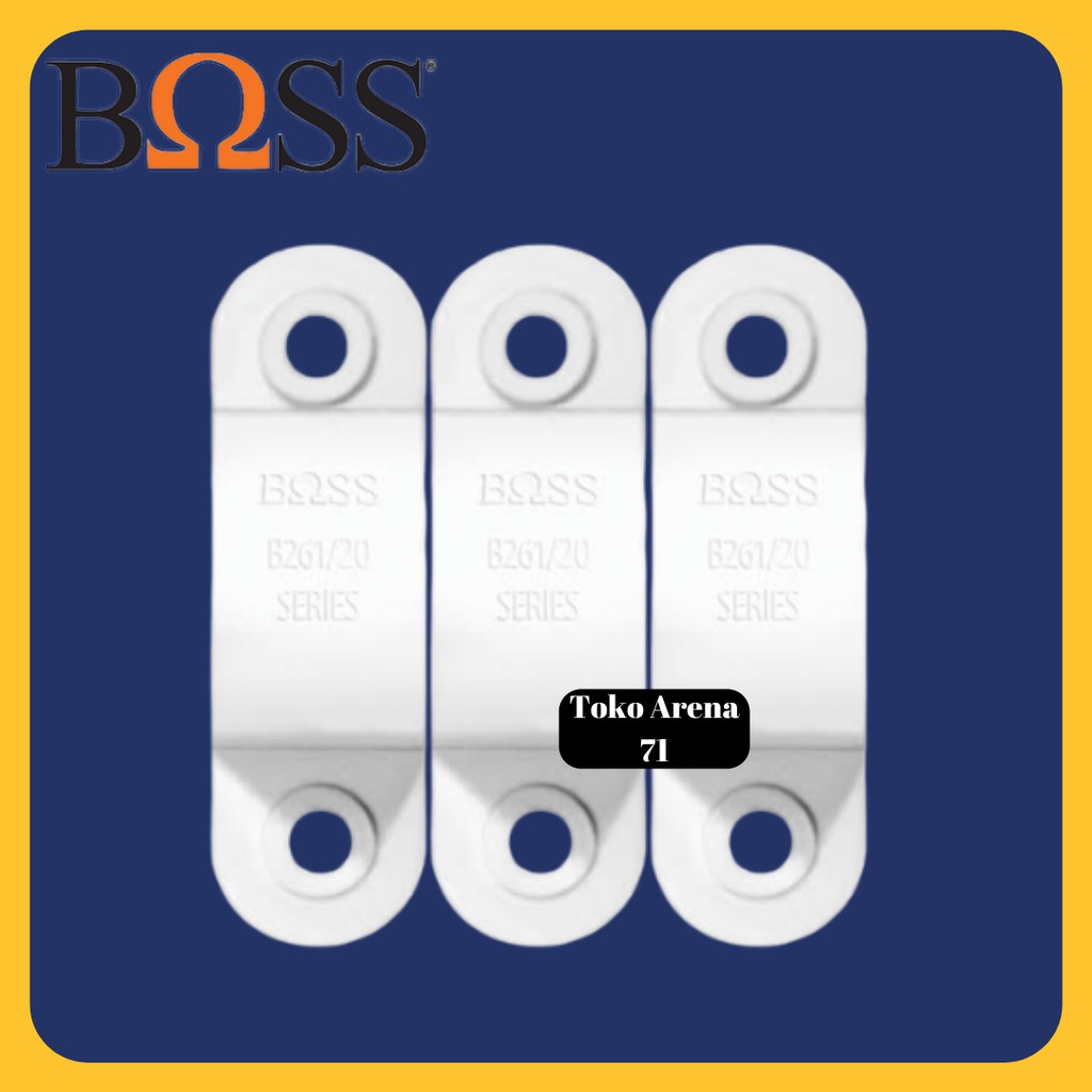 KLEM PIPA BOSS 20 MM / KLEM PIPA CONDUIT / KLEM PIPA LISTRIK