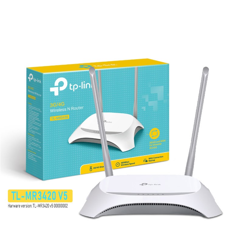 TP-Link TL-MR3420 V5 3G/4G Wireless N Router 300Mbps | v.5 4G 3G
