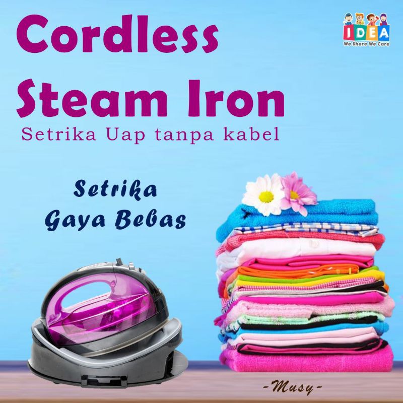 setrika uap tanpa kabel