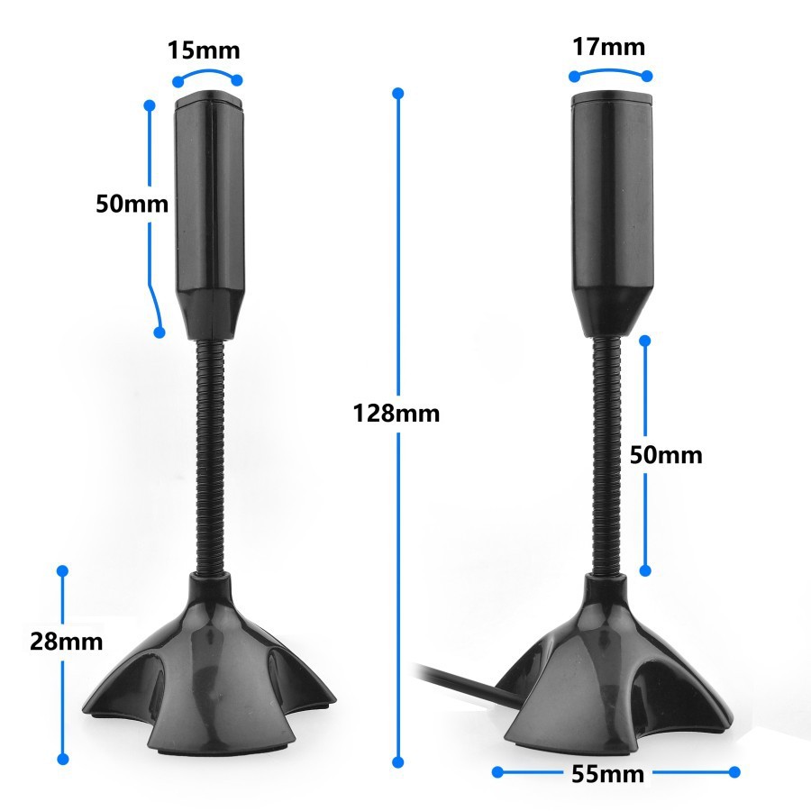 Mic U03 USB Desktop Mini Microphone Stand PC Laptop Mikrofon Komputer U03 Mic