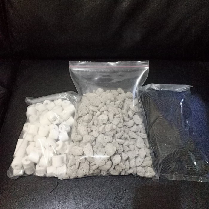 paket lengkap media filter crystal bio size s ,bioball dan bio ring
