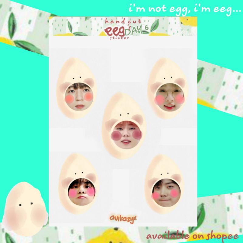 

Sticker Kpop cute DAY6 ver ( eeg /egg)