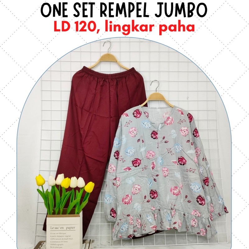 ONE SET JUMBO REMPEL KOMBI/ MUSLIM JUMBO REMPEL