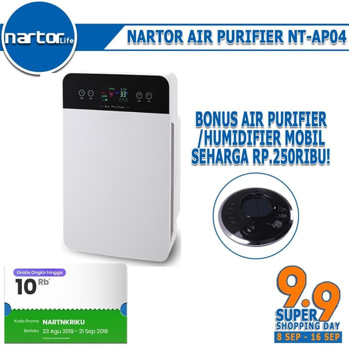 Air Purifier Penjernih udara ruangan EPA PLASMA VS XIAOMI SHARP