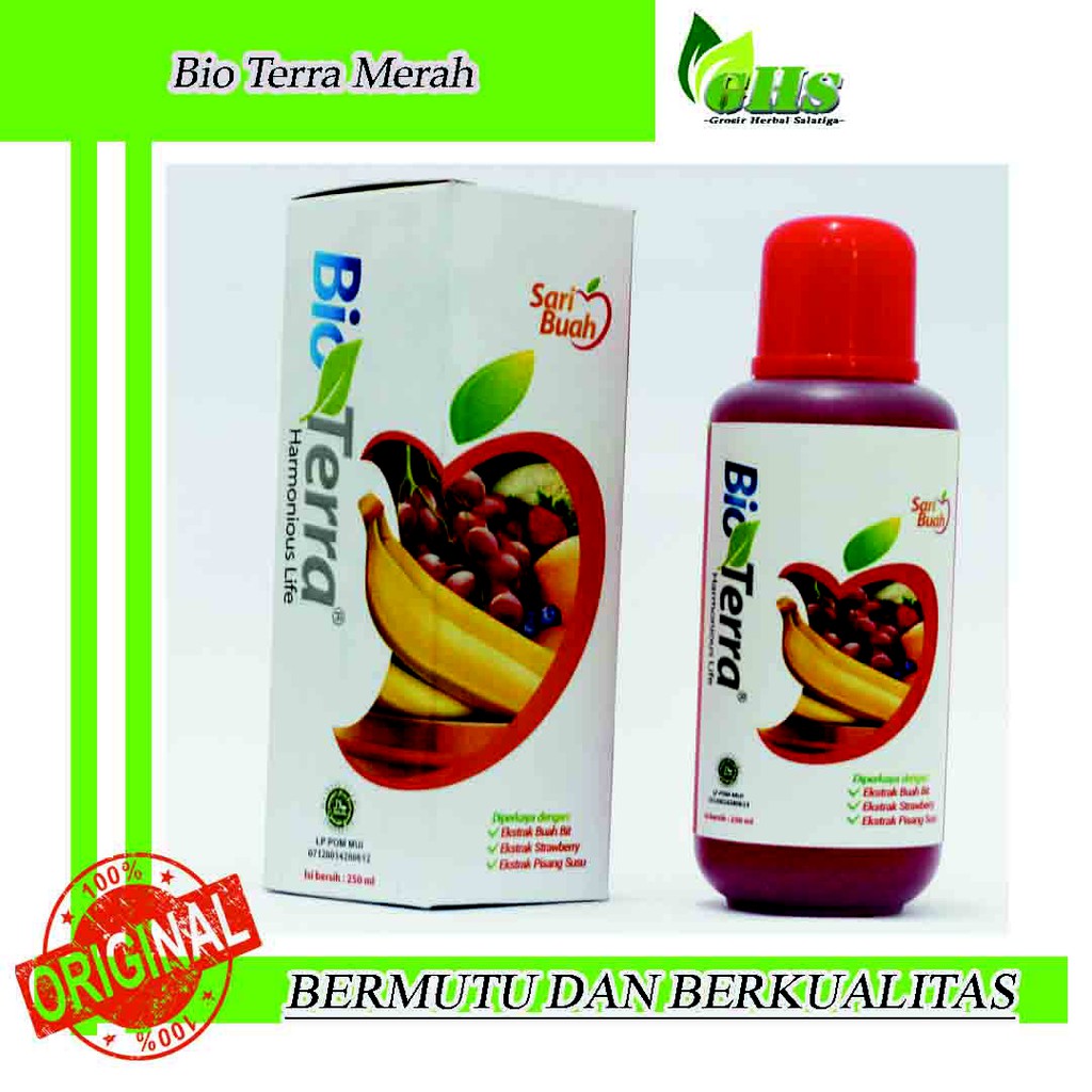 

BioTerra Merah Sari Buah - Asli Berkualitas