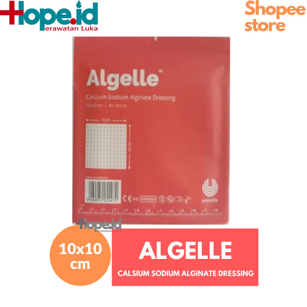 Algelle 10x10 cm Calsium Alginate Perawatan Luka 