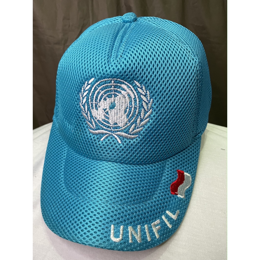 Topi Jaring PBB - Topi United Nations - Topi PBB - Topi UN