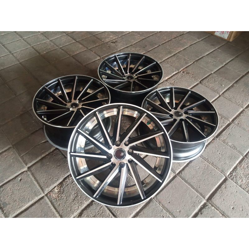 Velg Bekas Mobil JF LUXURY Ring 17 Lebar 7.5-8.5 Hole 4x100 4x114 Et 40 JAZZ YARIS VIOS