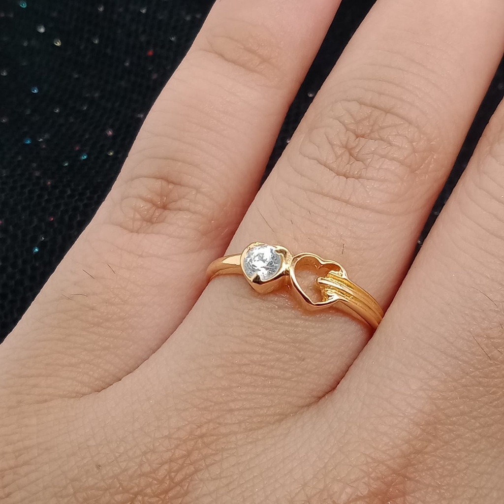 Cincin Emas 17K - 1.55 gr Kadar 750 - 673