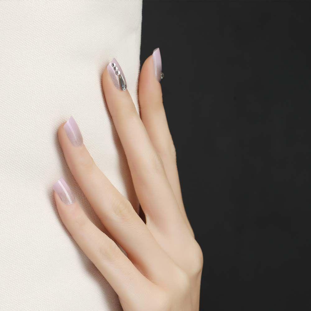 Mxbeauty Kuku Palsu 24 Pcs/set Pesona Tekan Pada Kuku Cinta Hati DIY Nail Art Manicure Nail Extension