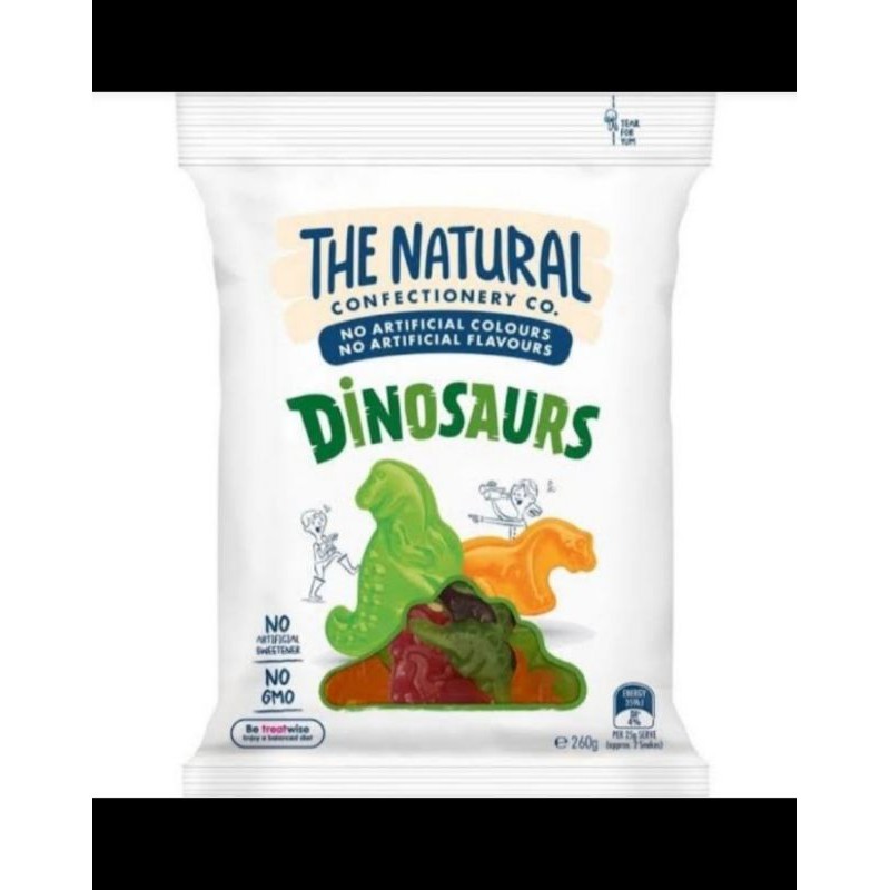 

the natural fruit candy permen soft jellies jelly dinosours dinosaurus 260gr