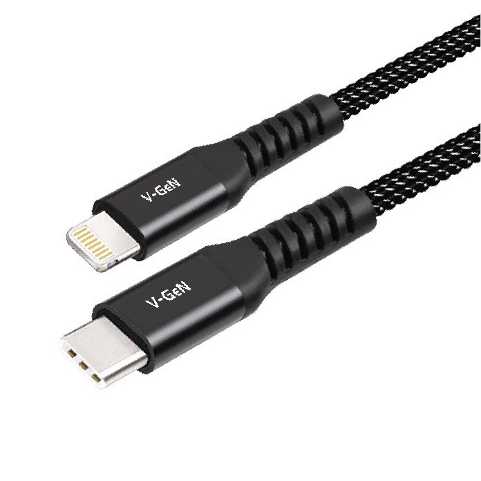 Kabel Data USB Type C to Lightning V-GeN CL1-03 Type C to iPhone VGEN