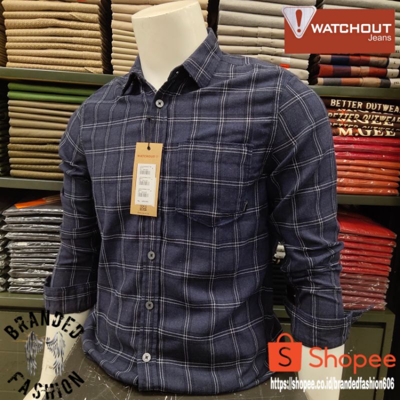 WATCHOUT JEANS RM KEMEJA LENGAN PANJANG JS302668627 NAVY