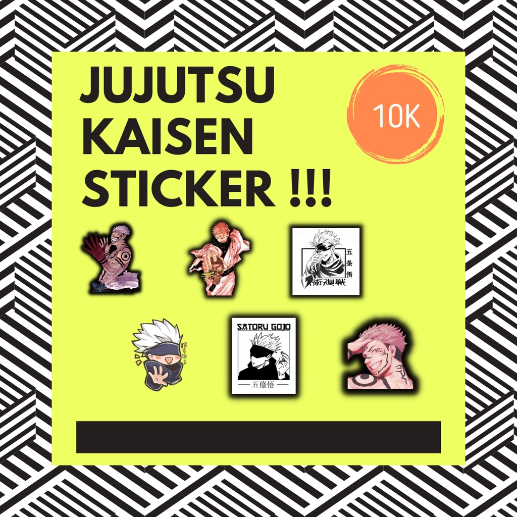 

STICKER JUJUTSU KAISEN // STIKER JUJUTSU KAISEN // STIKER STICKER SET ANIME JUJUTSU KAISEN // STICKER ANIME // STIKER ANIME // STICKER ANTI AIR // STICKER HELM // STICKER HP // STICKER SUKUNA // STICKER GOJO