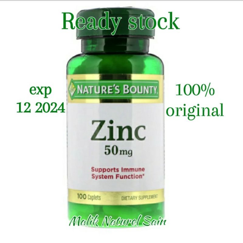 Nature's bounty ZINC 50 mg 100 caplet