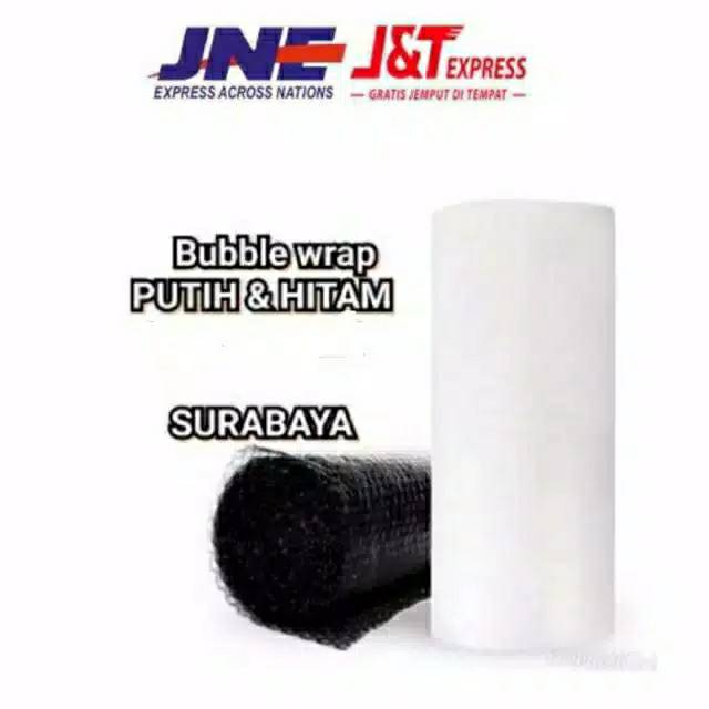 

JUAL BUBBLE WRAP 125CM X 10M METER HITAM PUTIH ECERAN GULUNGAN PACKING TAMBAHAN