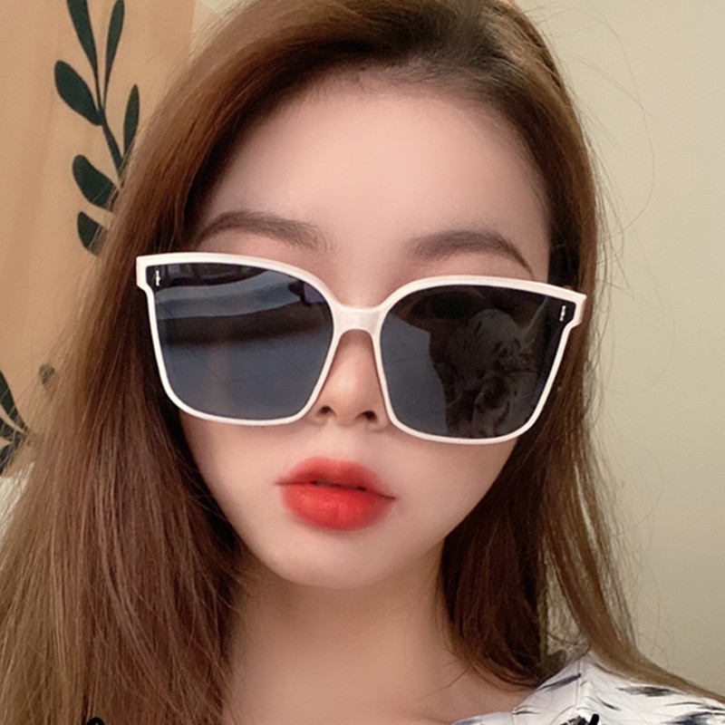 (YUZHU) COD Fashion Oversized Frame Kacamata Wanita Retro Persegi Kaca Kacamata Wanita Kacamata Wanita Kacamata