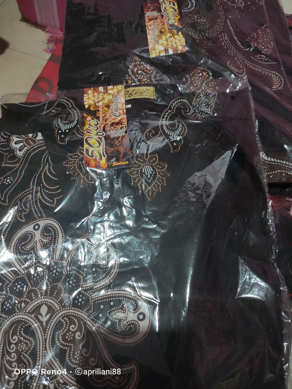 Bswart Batik Hrb026 Kenongo Hem Pendek Padi Pekalongan M L Xl Batik Pria Murah Modern Grosir