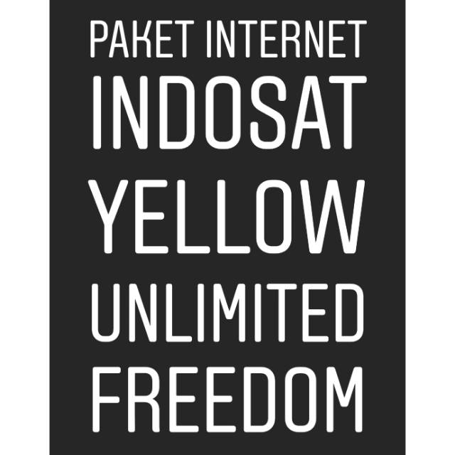 Paket internet indosat yellow unlimited Freedom