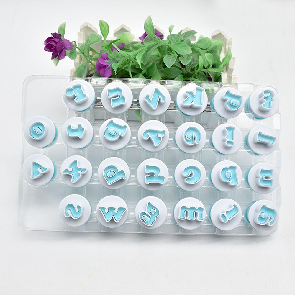 Solighter 10/26PCS Alphabet Cetakan Kue Angka Pastry Making Sugarcraft Cookie Cutter