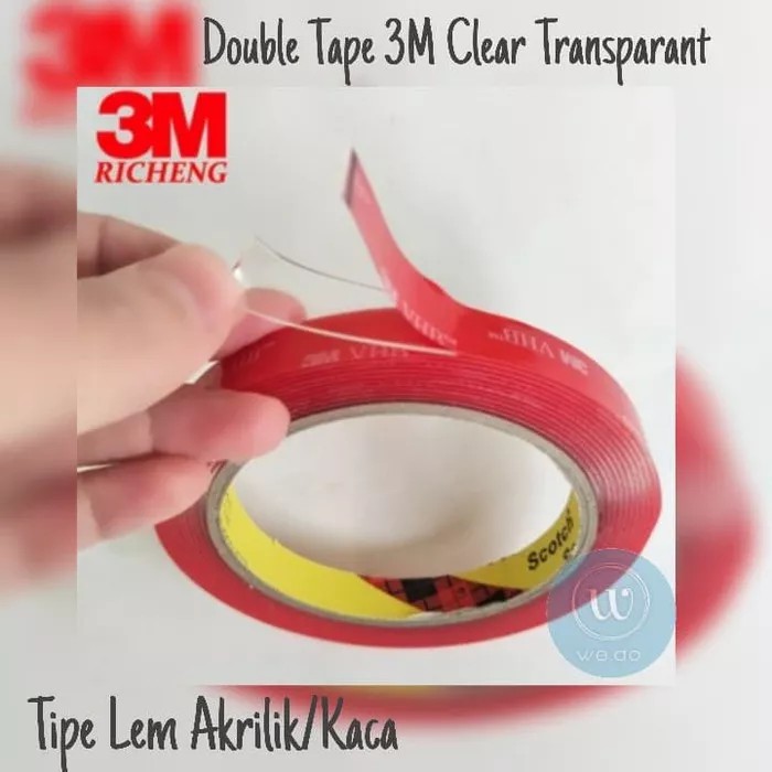 

3M Double Tape Clear Transparant Lem Kaca Bening Dobel Perekat Foam