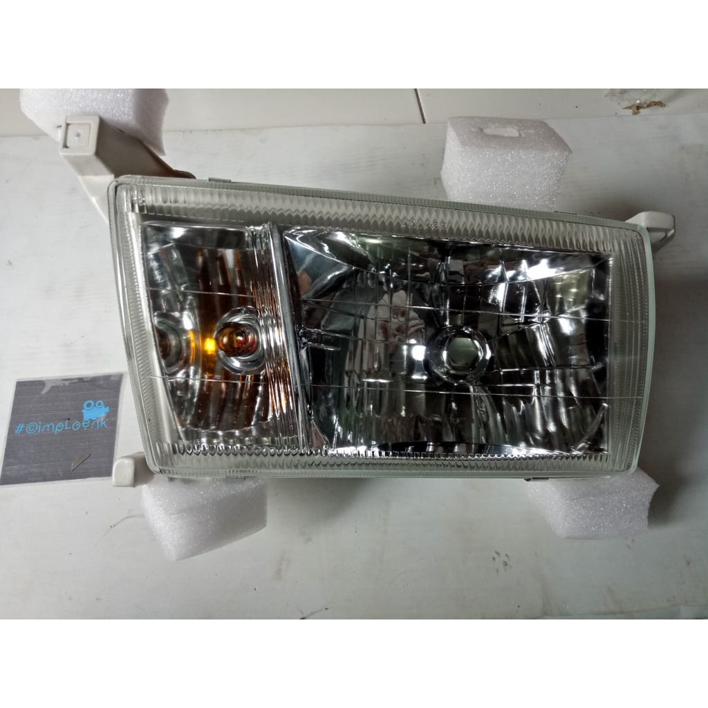 Headlamp Kijang Kapsul 1997-2000 Crystal Kaca Tebal