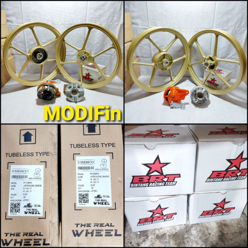 VELG RACING BRT JUPITER Z JUPITER Z1 MX Old OJMX VEGA R ZR F1ZR RX KING PELEK CHEMCO 17 160 185 GOLD